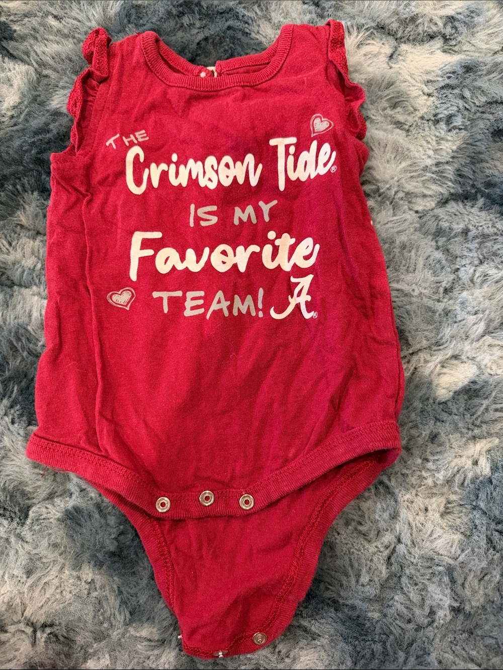 Colosseum Infant Red Short-Sleeve Bodysuit the university of Alabama